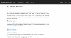 Desktop Screenshot of gambling-baccarat.com