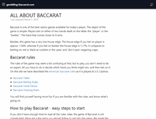 Tablet Screenshot of gambling-baccarat.com